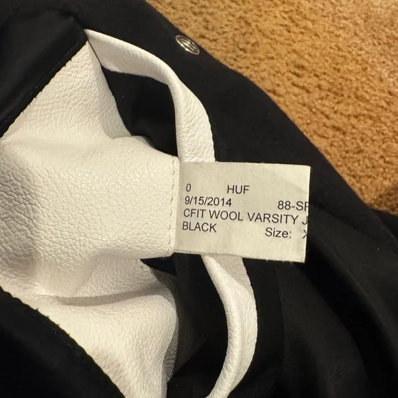 HUF X GOLDEN BEAR WOOL BLACK XL GOOD LUCK RARE
